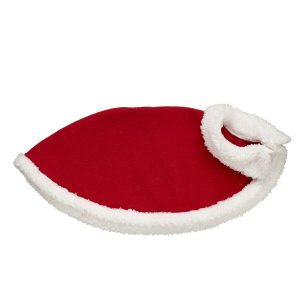 Red & White Fur Cape