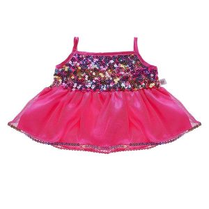 Pink Rainbow Sequins Dress